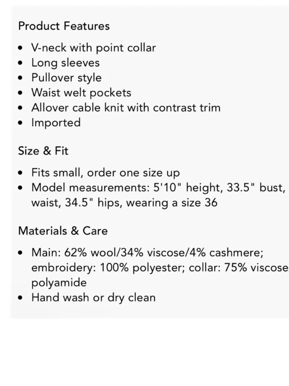 Sandro Nea Cable Knit Sweater - Picture 3 of 3